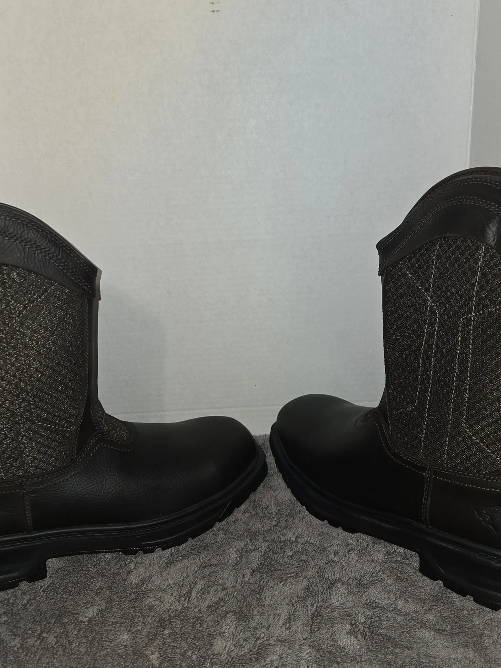 Herman Survivors Steel Toe Granite Leather Men's Brown Slip-On Work Boots